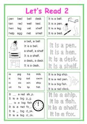 English Worksheet: Lets Read 2