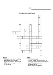 Food crossword