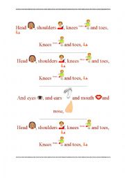 English Worksheet: Head and sholders