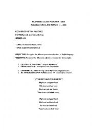 English Worksheet: TEACHING POSSESSIVES ADJECTIVES