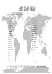 Match the countries and their capitals