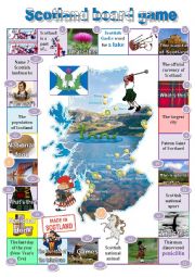 English Worksheet: Scotland board game