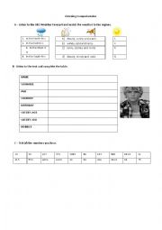 English Worksheet: 6th graders October