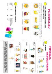 English Worksheet: Personality - Physical description
