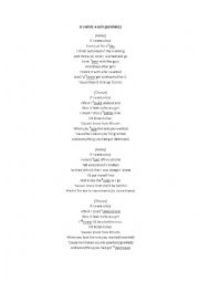 English Worksheet: If I were a boy (Beyonc)