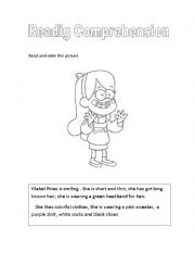 English Worksheet: reading comprehension