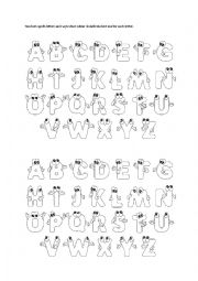 English Worksheet: Alphabet spelling 