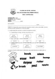 English Worksheet: exam