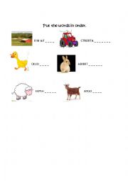 English Worksheet: Farm