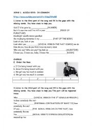 English Worksheet: In Common by Alicia Keys. 