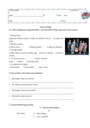 English Worksheet: Video activities about the unfortgettable film The sound of music
