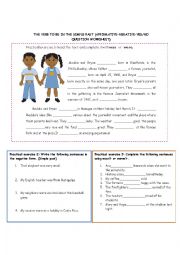 English Worksheet: The verb to be 