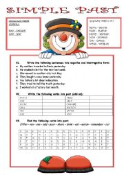 English Worksheet: PAST SIMPLE