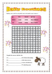 English Worksheet: Vocabulary Worksheet