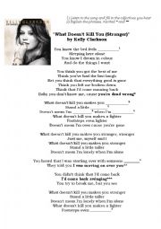 song What doesnt kill you (stronger) by Kelly Clarkson