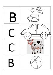 English Worksheet: letter match beginning sounds