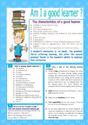 English Worksheet: Am I a good learner ?