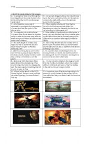 English Worksheet: Movie Reviews