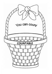 English Worksheet: food basket