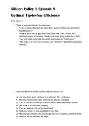 English Worksheet: Silicon Valley Episode 8