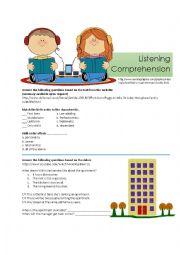 English Worksheet: 5 Listening Activities or Tests