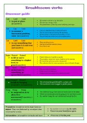 TROUBLESOME VERBS