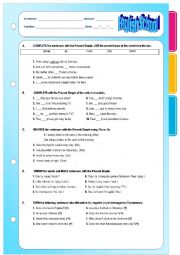 English Worksheet: Present Simple and Present Continuous