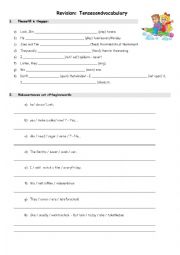 English Worksheet: revision simple present or present progressive