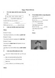 English Worksheet: Happy