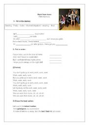 English Worksheet: Work from home - Fifth Harmony