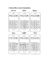 English Worksheet: Numbers
