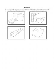English Worksheet: Food Pictonary