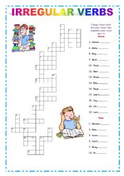 English Worksheet: IRREGULAR VERBS (CROSS-CRISS SEARCH)