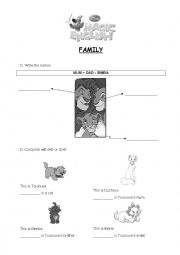 English Worksheet: Magic English - Family