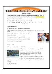 English Worksheet: Tomorrowland