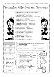 English Worksheet: Possessives