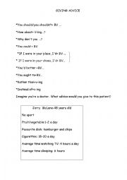 English Worksheet: Giving advice