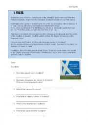English Worksheet: Facts about Scotland - learning circle