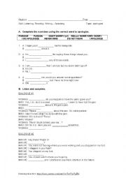 English Worksheet: Apologizing