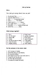 English Worksheet: Song Life by Desree