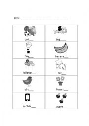 English Worksheet: SINGULAR AND PLURAL