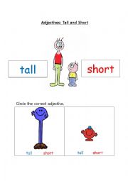 Tall and Short - Adjectives