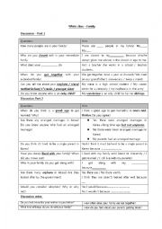 English Worksheet: Family