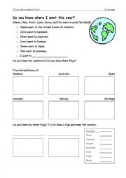 English Worksheet: Do You Know where I Went 2