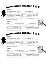 English Worksheet: summary questions sherlock holmes blue diamond dominoes