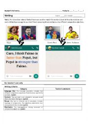 English Worksheet: Comparing Soccer players