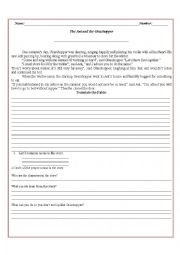 English Worksheet: Fable