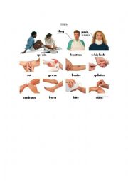 English Worksheet: Injuries