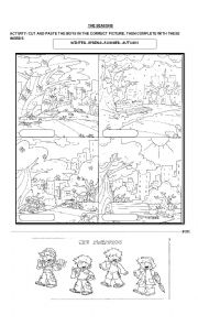 English Worksheet: The season