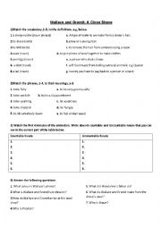 English Worksheet: Wallaca & Gromit